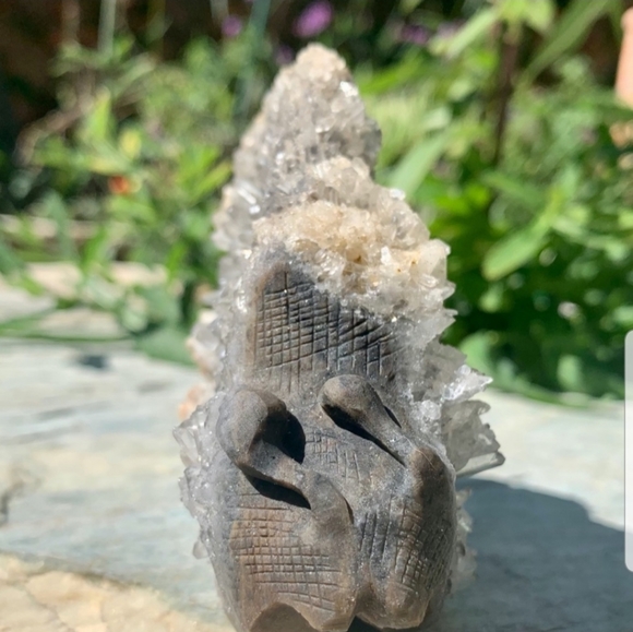 363g natural clear crystal cluster 🐌 - Picture 3 of 13